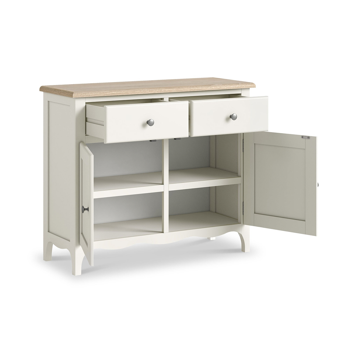 Celine Coconut White Oak Top Small Sideboard from Roseland Furniture