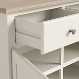 Celine Coconut White Oak Top Small Sideboard from Roseland Furniture