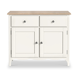 Celine Coconut White Oak Top Small Sideboard from Roseland Furniture