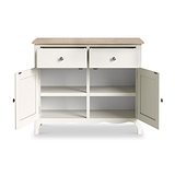 Celine Coconut White Oak Top Small Sideboard from Roseland Furniture