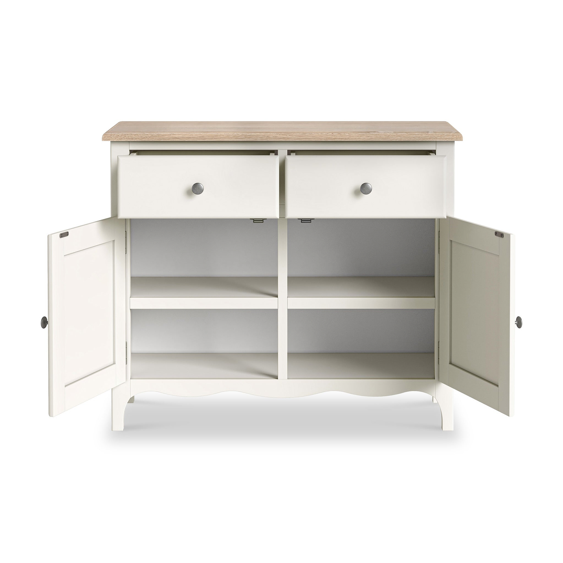Celine Coconut White Oak Top Small Sideboard from Roseland Furniture