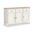 Celine Coconut White Oak Top Large Sideboard from Roseland Furniture