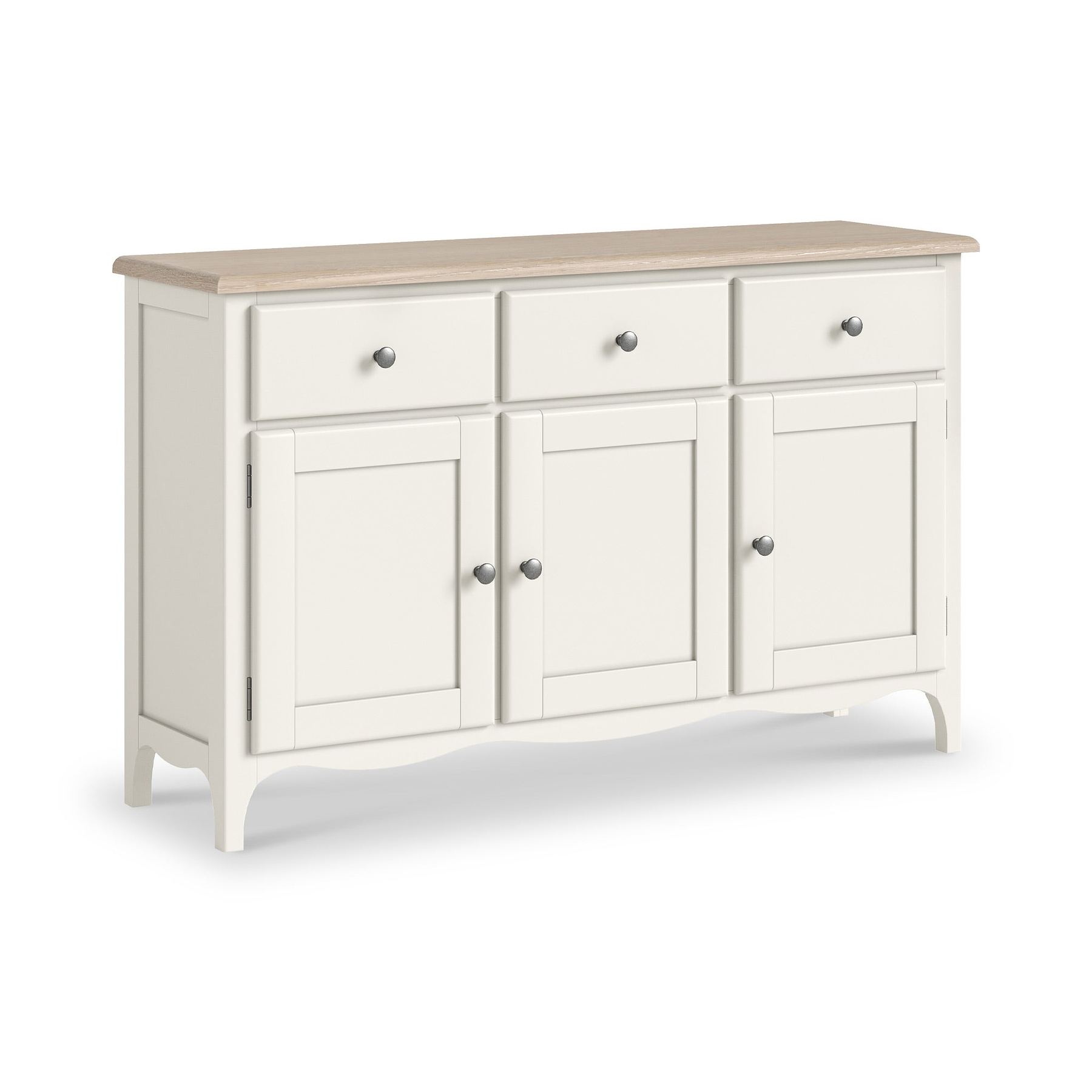 Celine Coconut White Oak Top Large Sideboard from Roseland Furniture