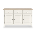 Celine Coconut White Oak Top Large Sideboard from Roseland Furniture