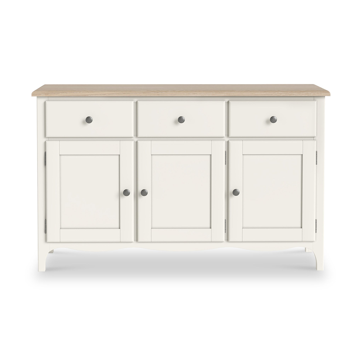 Celine Coconut White Oak Top Large Sideboard from Roseland Furniture
