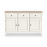 Celine Coconut White Oak Top Large Sideboard from Roseland Furniture