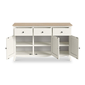 Celine Coconut White Oak Top Large Sideboard from Roseland Furniture