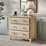 Celine Washed Oak 3 Drawer Chest from Roseland Furniture