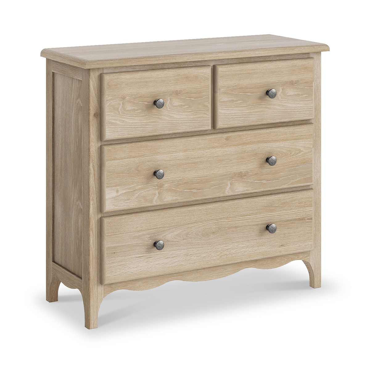 Celine Washed Oak 2 Over 2 Drawer Chest from Roseland Furniture