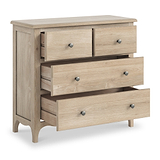 Celine Washed Oak 2 Over 2 Drawer Chest from Roseland Furniture