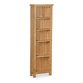 Lanner Oak Narrow Bookcase from Roseland Furniture