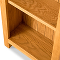 Lanner Oak Narrow Bookcase from Roseland Furniture