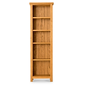 Lanner Oak Narrow Bookcase from Roseland Furniture