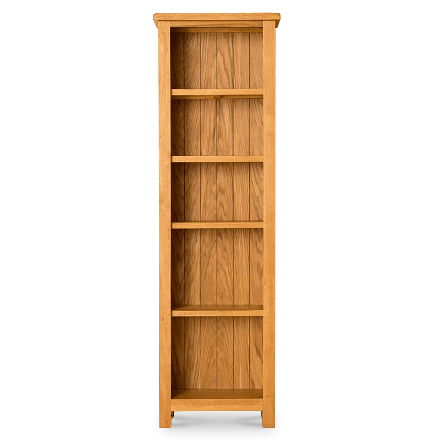 Lanner Oak Narrow Bookcase from Roseland Furniture