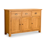 Lanner Oak Large Sideboard from Roseland Furniture