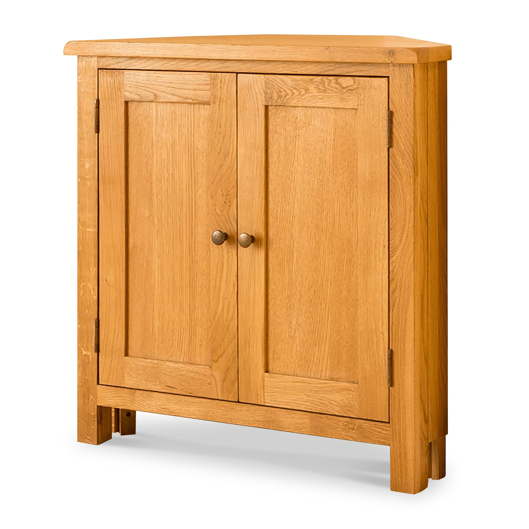 Lanner Oak Corner Cupboard from Roseland Furniture
