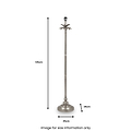 Trafalgar Nickel Palm Tree Floor Lamp from Roseland Furniture