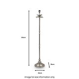 Trafalgar Nickel Palm Tree Floor Lamp from Roseland Furniture