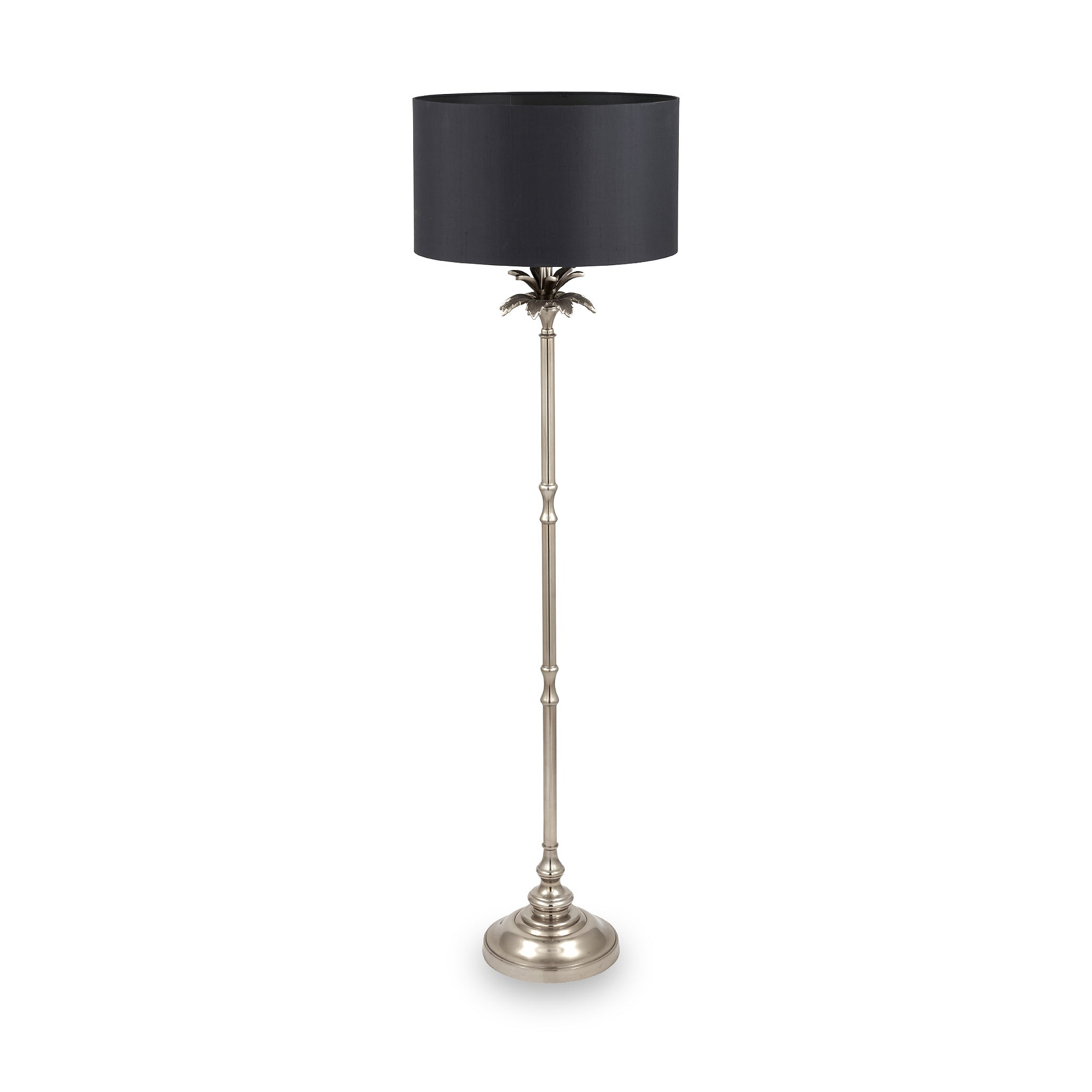 Trafalgar Nickel Palm Tree Floor Lamp