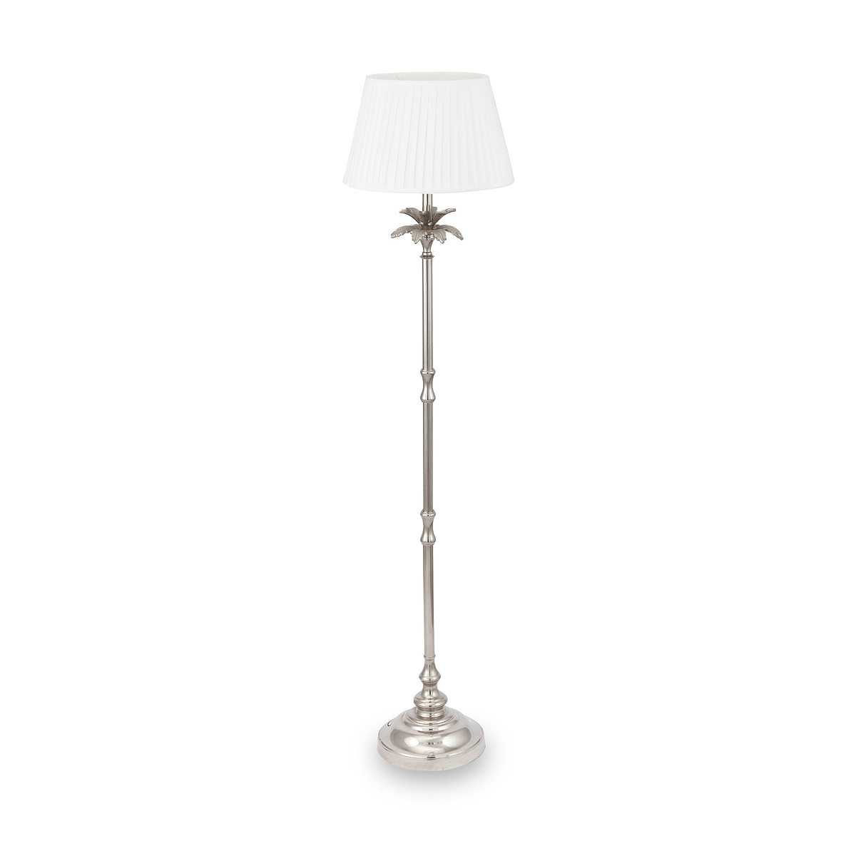 Trafalgar Nickel Palm Tree Floor Lamp