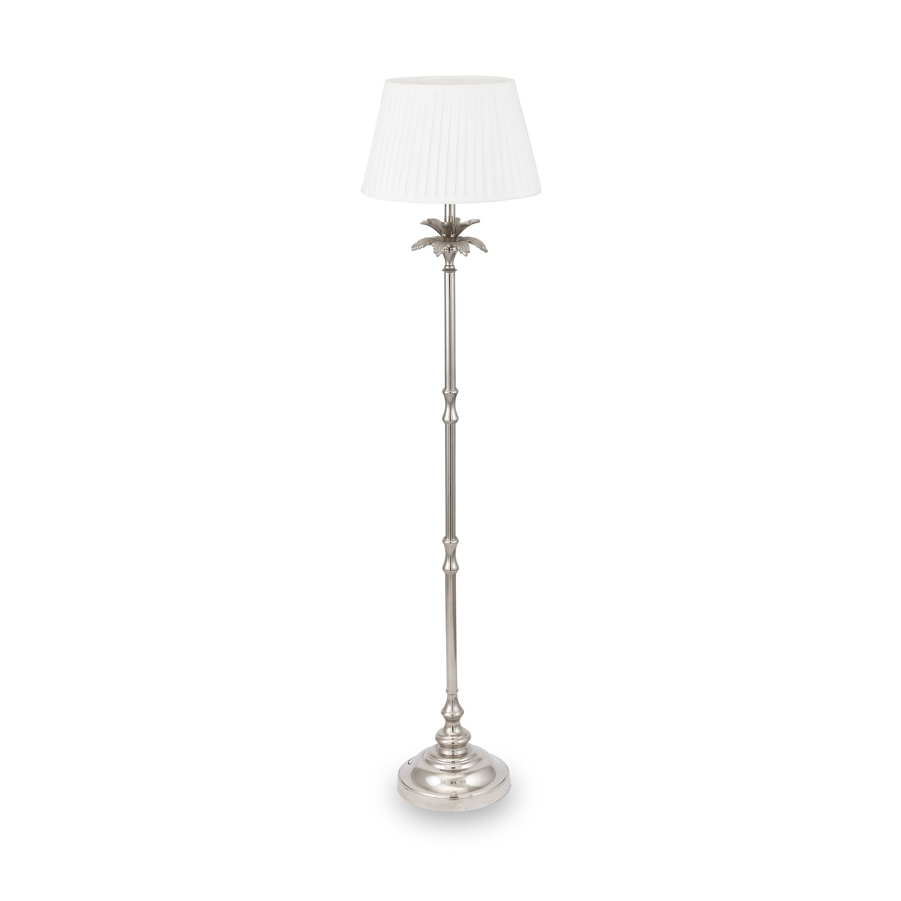 Trafalgar Nickel Palm Tree Floor Lamp