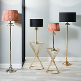 Trafalgar Gold Palm Tree Stick Floor Lamp