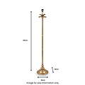 Trafalgar Gold Palm Tree Stick Floor Lamp from Roseland Furniture