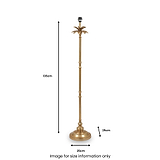 Trafalgar Gold Palm Tree Stick Floor Lamp from Roseland Furniture