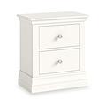 Ingleby 2 Drawer Bedside Coconut White from Roseland Furniture