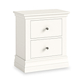 Ingleby 2 Drawer Bedside Coconut White from Roseland Furniture