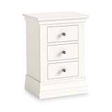 Ingleby 3 Drawer Bedside Coconut White from Roseland Furniture