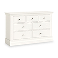 Ingleby 3 over 4 Drawer Chest Coconut White from Roseland Furniture