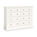 Ingleby 4 over 6 Drawer Chest Coconut White from Roseland Furniture