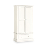 Ingleby 2 Door Wardrobe with Drawers Coconut White from Roseland Furniture