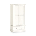 Ingleby 2 Door Wardrobe with Drawers Coconut White from Roseland Furniture