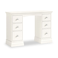 Ingleby Double Pedestal Dressing Table Coconut White Group2 from Roseland Furniture