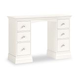 Ingleby Double Pedestal Dressing Table Coconut White Group2 from Roseland Furniture