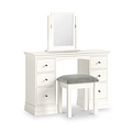 Ingleby Double Pedestal Dressing Table Coconut White Group2 from Roseland Furniture
