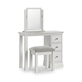 Ingleby Single Pedestal Dressing Table Light Grey Group1 from Roseland Furniture