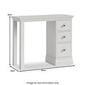 Ingleby Single Pedestal Dressing Table Light Grey Group1 from Roseland Furniture