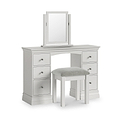 Ingleby Double Pedestal Dressing Table Light Grey from Roseland Furniture