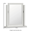 Ingleby Vanity Dressing Table Mirror Light Grey from Roseland Furniture