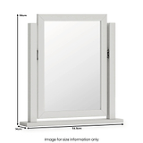 Ingleby Vanity Dressing Table Mirror Light Grey from Roseland Furniture