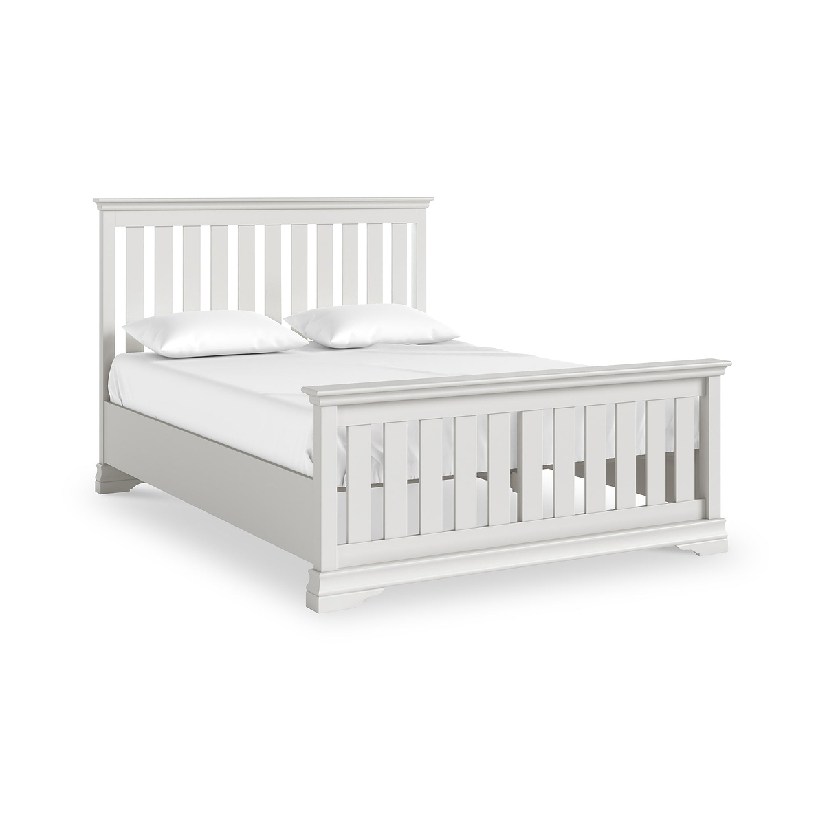 Ingleby Slatted Bedframe King Light Grey from Roseland Furniture