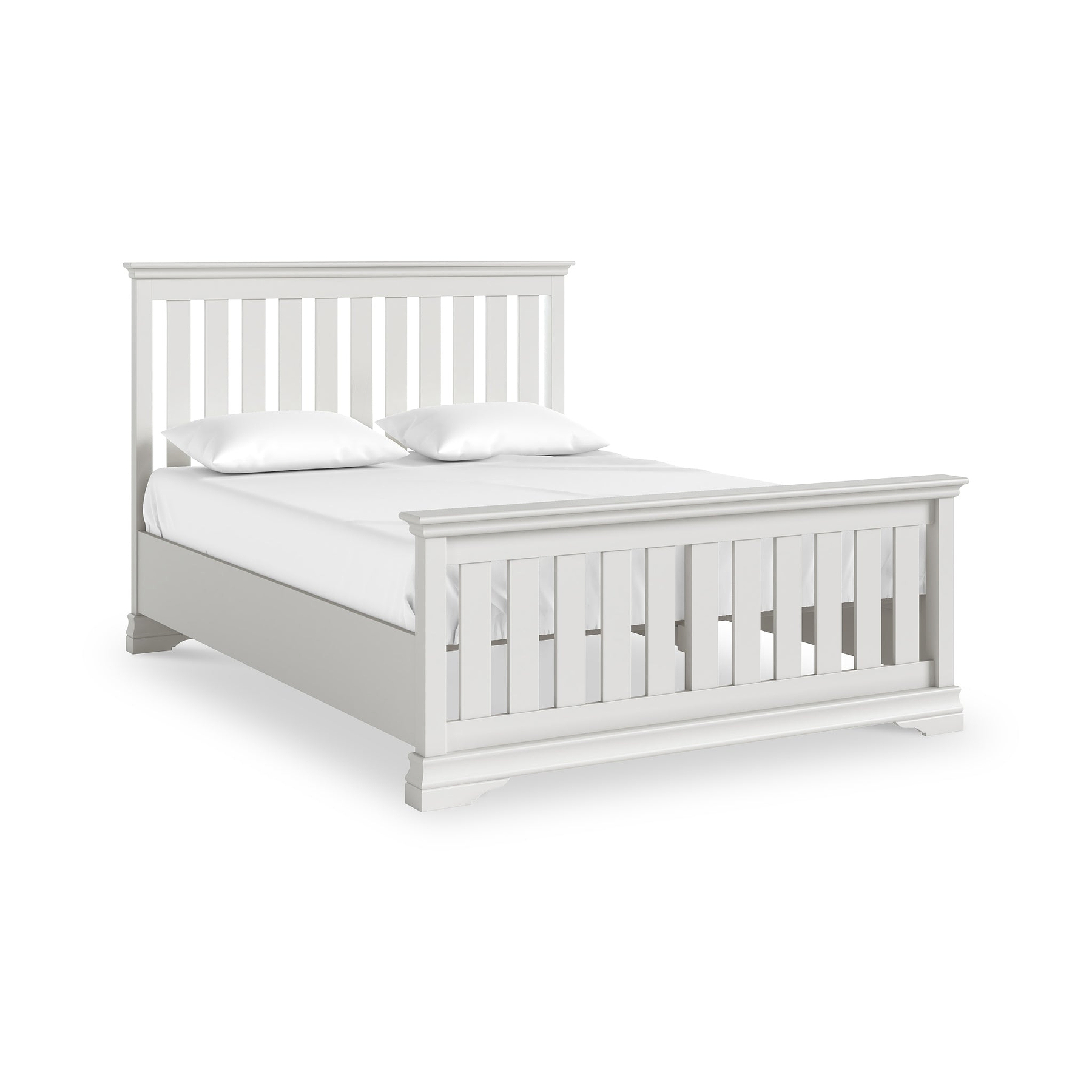 Ingleby Slatted Bedframe King Light Grey from Roseland Furniture