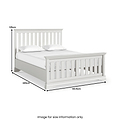 Ingleby Slatted Bedframe King Light Grey from Roseland Furniture