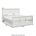 Ingleby Slatted Bedframe Super King Light Grey from Roseland Furniture