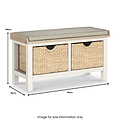Farrow Basket Storage Bench from Roseland Furniture