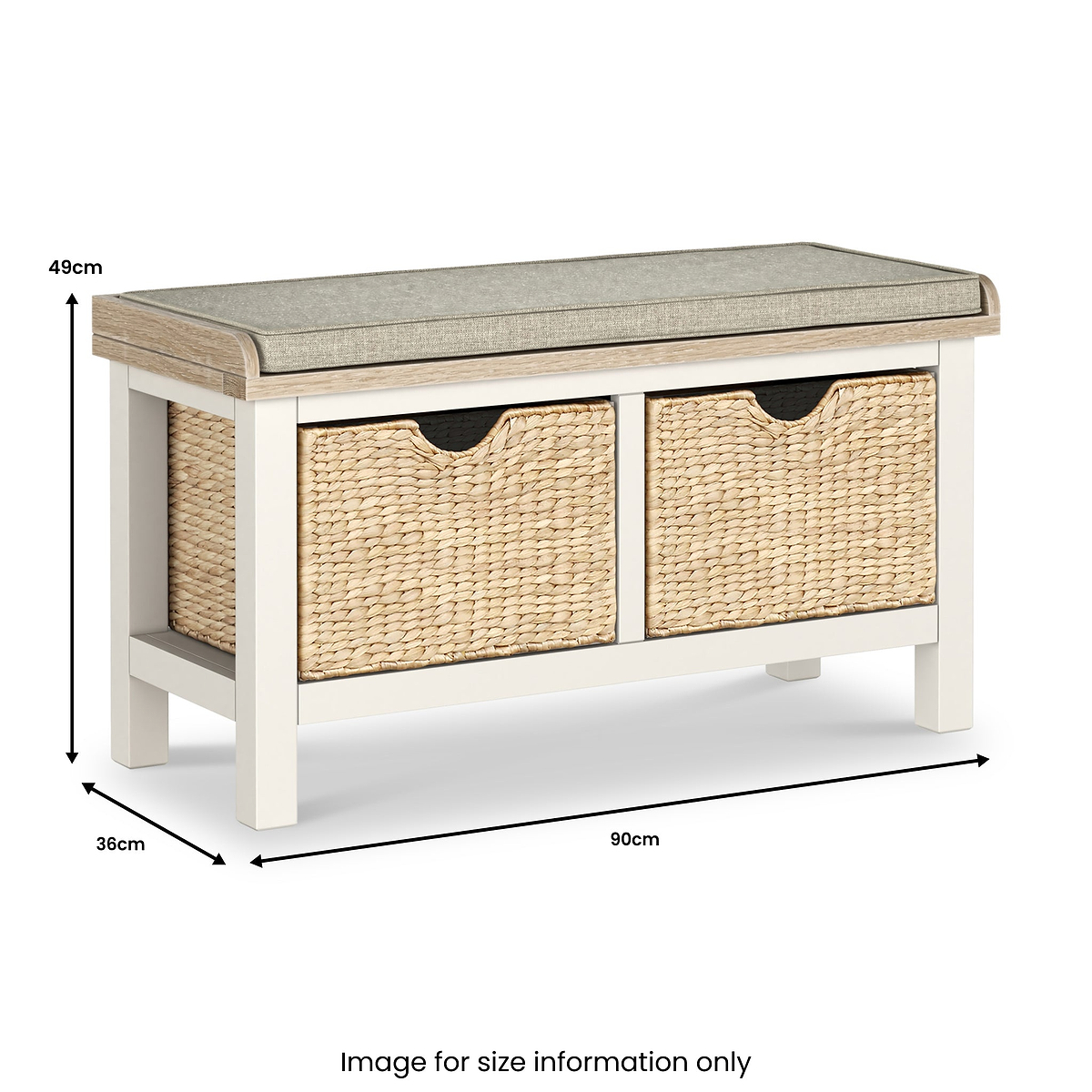Farrow Basket Storage Bench from Roseland Furniture