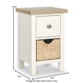 Farrow Basket Slim Bedside from Roseland Furniture